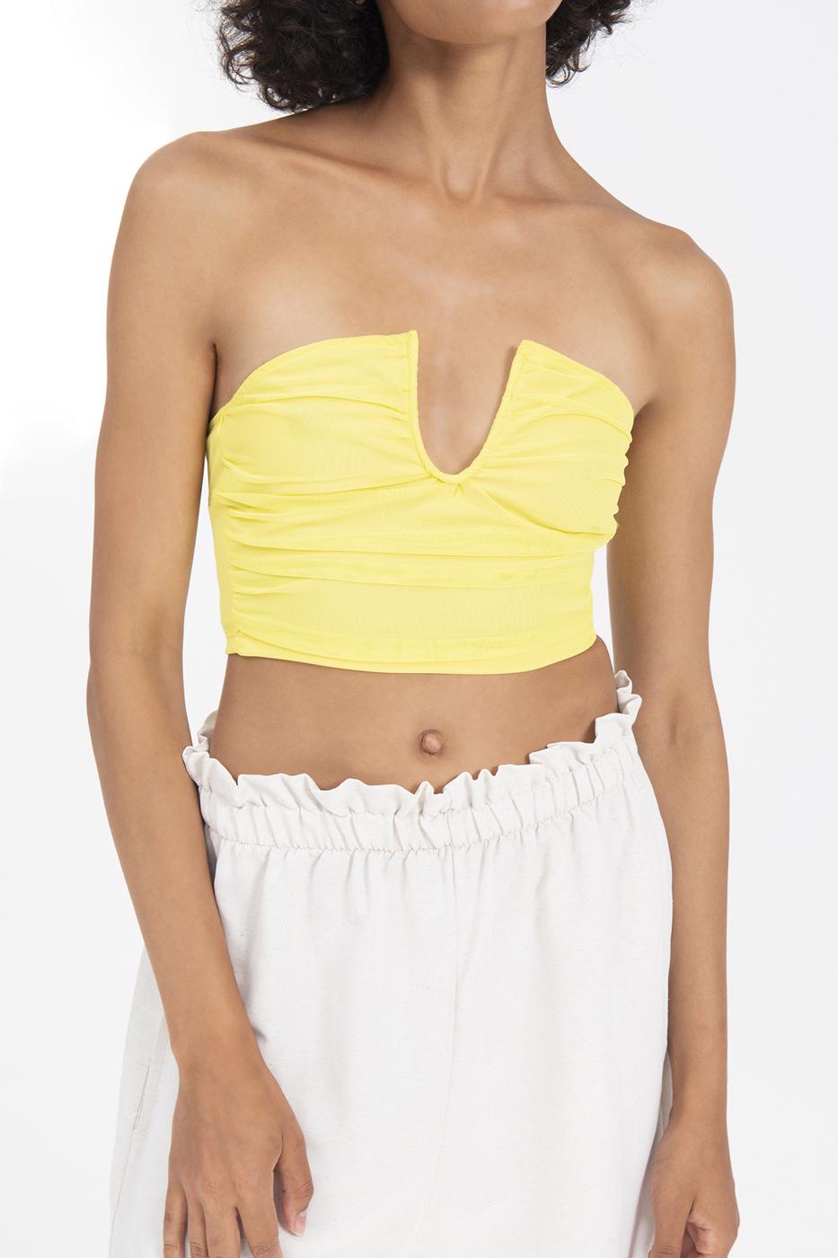 Yellow Macaroon Bustier