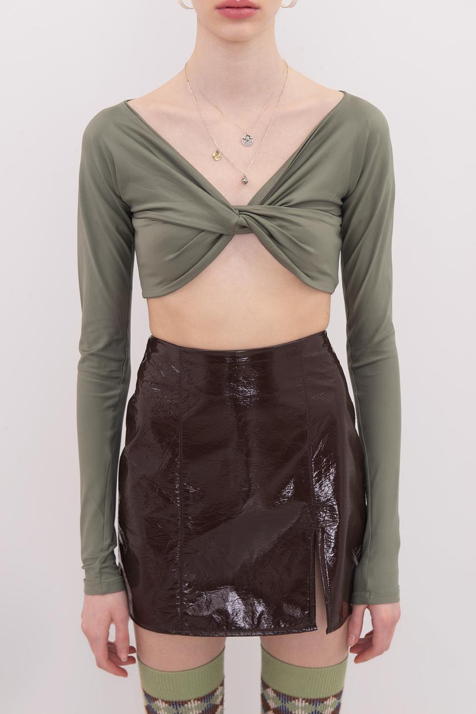 Draped Crop Top